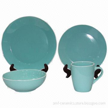 16-piece Ceramic Dinner Set, Various Glazes are Available